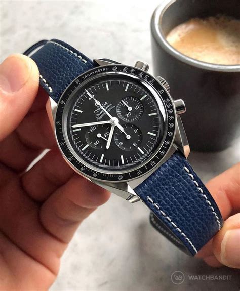 omega leather strap Speedmaster 18mm